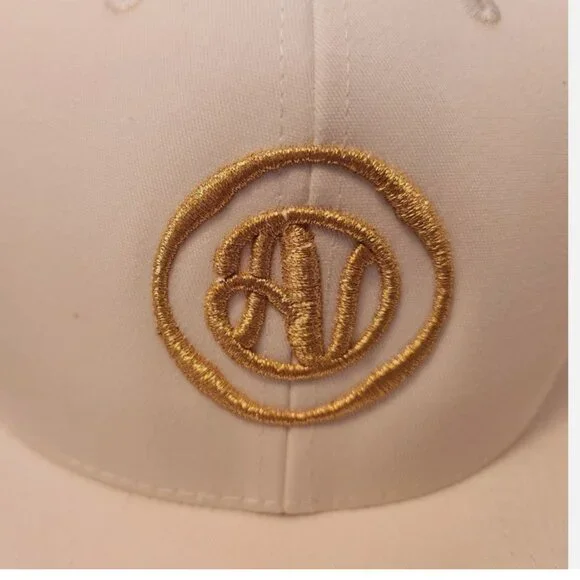 Agent Nateur White with gold embroidery Trucker Hat NEW - Picture 5 of 6